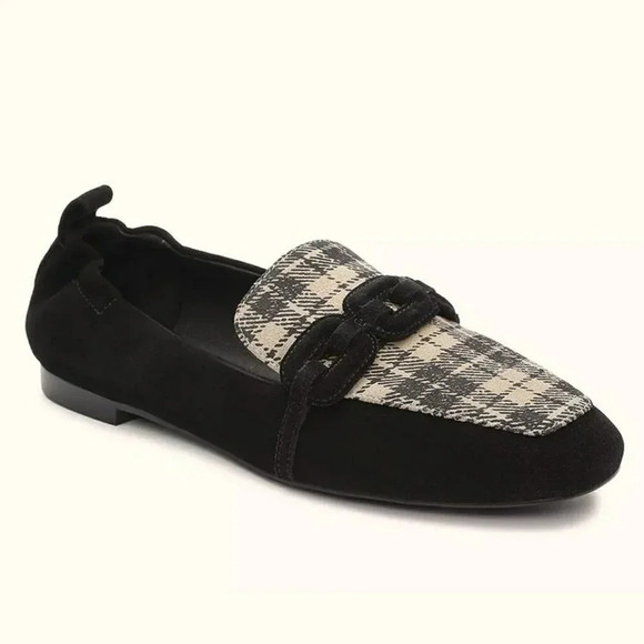 Sanctuary Women's Blast Slip On Loafer Flats Black Oat milk Size 11 (MSRP $129) - Picture 1 of 8